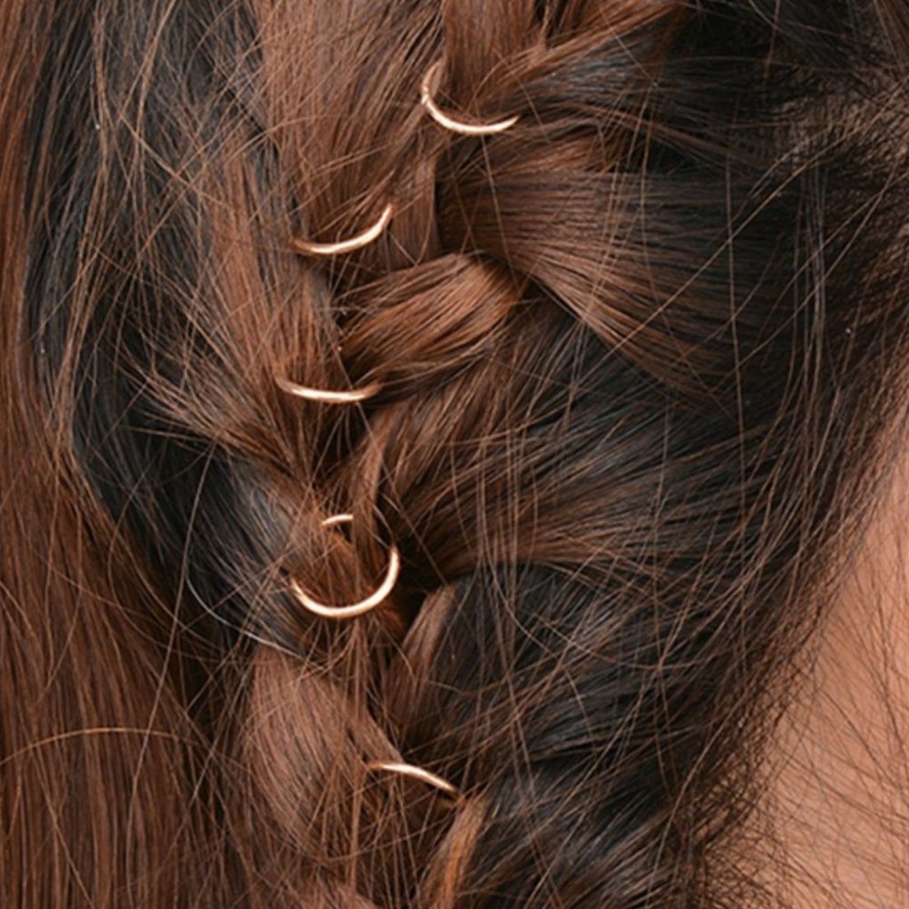 Gold Ring Hair Charms